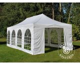 Dancover - Pop up gazebo FleXtents Pop up canopy Folding tent pro Vintage Style 4x8 m White, incl. 6 sidewalls - White 5710828620261 5710828620261