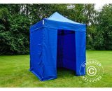 Dancover - Pop up gazebo FleXtents Pop up canopy Folding tent pro 2x2 m Blue, incl. 4 sidewalls - Blue 5710828672529 5710828672529