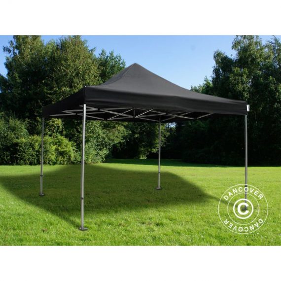 Dancover - Pop up gazebo FleXtents Pop up canopy Folding tent pro 3.5x3.5 m Black - Black 5710828765375 5710828765375