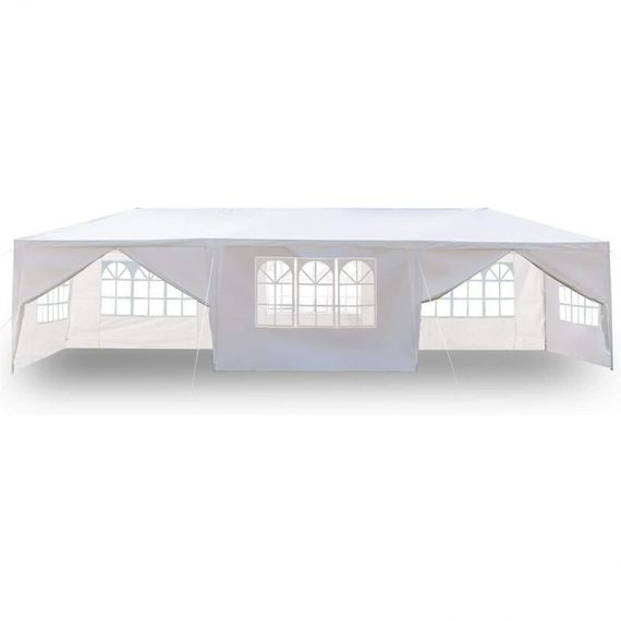 Gazebo with 8 Sides 3m x 9m, Marquee Garden Canopy with Coated Steel Frame, Outdoor Waterproof Gazebo Camping Party Tent, Awning Shade Shelter for Y0001-UK1-Y0001-220509-001 7623075370460