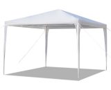 Gazebo with Sides 3m x 3m, Marquee Garden Canopy with Coated Steel Frame, Outdoor Waterproof Gazebo Camping Party Tent, Awning Shade Shelter for Y0001-UK1-Y0001-220509-008 7623075370538