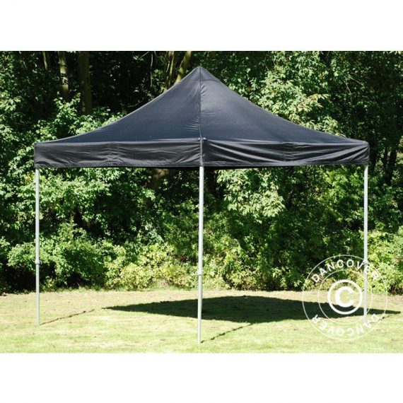 Dancover - Pop up gazebo FleXtents Pop up canopy Folding tent pro 3x3 m Black, Flame retardant - Black 5710828657762 5710828657762
