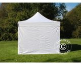 Dancover - Pop up gazebo FleXtents Pop up canopy Folding tent pro 3x3 m White, Flame retardant, incl. 4 sidewalls - White 5710828657717 5710828657717