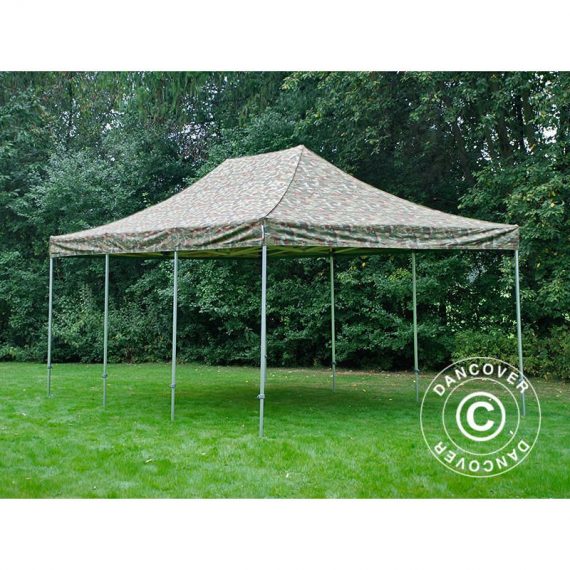 Dancover - Pop up gazebo FleXtents Pop up canopy Folding tent pro 4x6 m Camouflage/Military - Camouflage 5710828560239 5710828560239
