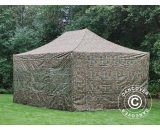 Dancover - Pop up gazebo FleXtents Pop up canopy Folding tent pro 4x6 m Camouflage/Military, incl. 8 sidewalls - Camouflage 5710828560277 5710828560277
