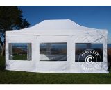 Dancover - Pop up gazebo FleXtents Pop up canopy Folding tent pro 4x6 m White, Flame retardant, incl. 8 sidewalls - White 5710828779914 5710828779914