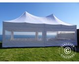 Dancover - Pop up gazebo FleXtents Pop up canopy Folding tent pro Peak Pagoda 4x8 m White, incl. 6 sidewalls - White 5710828397859 5710828397859
