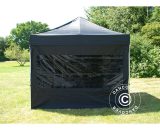 Dancover - Pop up gazebo FleXtents Pop up canopy Folding tent Xtreme 50 3x3 m Black, incl. 4 sidewalls - Black 5710828314399 5710828314399