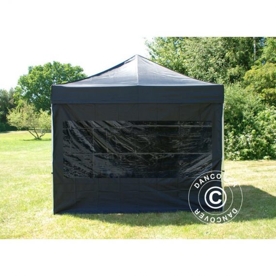 Dancover - Pop up gazebo FleXtents Pop up canopy Folding tent Xtreme 50 3x3 m Black, incl. 4 sidewalls - Black 5710828314399 5710828314399