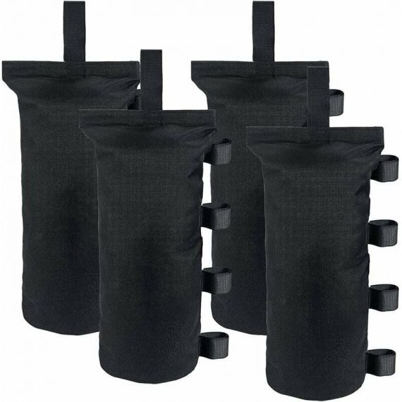 Set of 4 Tent Accessory and Gazebo Bags Canopy Weight Bags for Pop Up Awning Tent, Canopy Weight Sandbags for Instant Outdoor Sun Shelter QE-17684