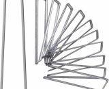 Tent and Gazebo Accessory 30cm Galvanized Garden Staple Stakes, 25 U-Shaped Rustproof Garden Staples for Secure Lawn Cloth QE-28513 6286534912642