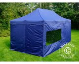 Dancover - Pop up gazebo FleXtents Pop up canopy Folding tent pro 3x6 m Dark blue, incl. 6 sidewalls - Dark blue 5710828734111 5710828734111
