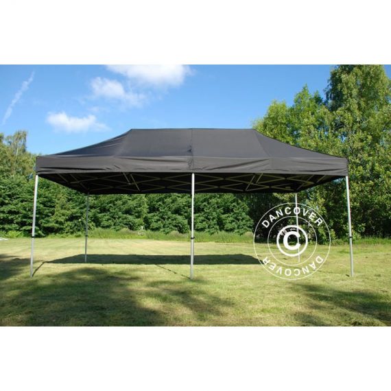Pop up gazebo FleXtents Pop up canopy Folding tent PRO 3x6 m Black - Black 5710828210790 5710828210790