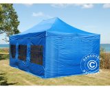 Dancover - Pop up gazebo FleXtents Pop up canopy Folding tent pro 4x6 m Blue, incl. 8 sidewalls - Blue 5710828578241 5710828578241