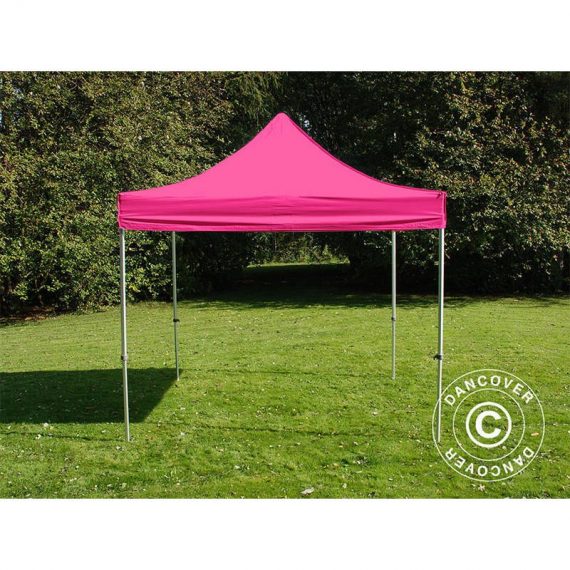 Pop up gazebo FleXtents Pop up canopy Folding tent PRO 3x3 m Pink - Pink 5710828965812 5710828965812