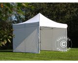 Pop up gazebo FleXtents Pop up canopy Folding tent Xtreme 50 4x4 m White, Flame retardant, incl. 4 sidewalls - White 5710828658059 5710828658059