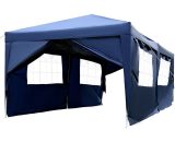 3m x 6m Pop Up Gazebo Party Tent Canopy Marquee with Storage Bag Blue - Blue - Outsunny 5060265996475 5060265996475