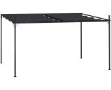 Gazebo with Retractable Roof 400x300x233 cm Anthracite - Hommoo DDvidaXL313631_UK