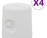 Gazebo Weights 4 pcs pe White - Hommoo DDvidaXL47688_UK