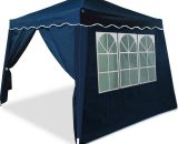 Folding Pavilion Blue 3x3 m + 4 Side Walls Popup Gazebo 990102 4250525308938