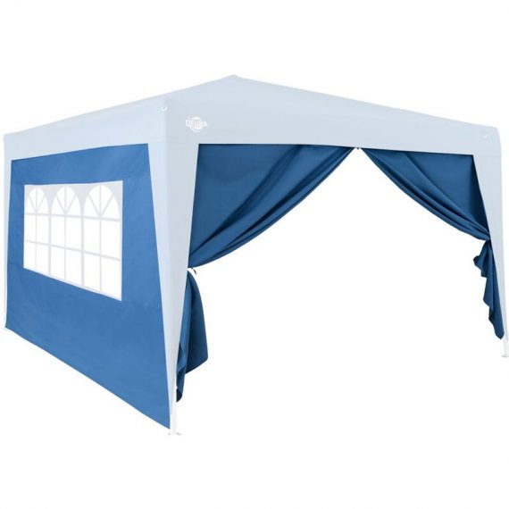 Gazebo Side Panels 3x2m Patio Capri Folding Garden Walls Replacement Exchangeable Party Tent Marquee Blue 107101 4250525365467