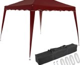Pavilion 3x3m Gazebo Marquee Awning UV Protection 50+ Water-resistant Foldable Bag Folding Capri Party Tent Garden Patio Festival Pop Up Tent Red 100387 4250525305739