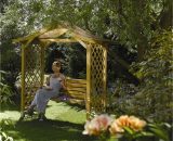 Cheshire Arbours+gazebos+arches(r) - Deluxe Dartmouth Swing Set Arbour 35406 792273863559