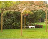 Forest Large Ultima Wooden Garden Pergola Arch 10'x10' - Pressure Treated UPK02HD 5013053132272
