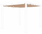 Beige canopy roof for 3x3m Condate gazebo - pergola replacement canopy, replacement canopy - Beige PGA3X3ROOFBG 3760287185155