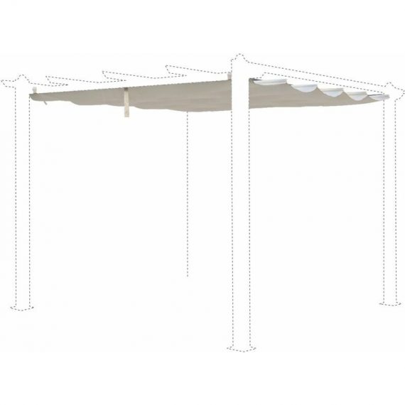 Off-white canopy roof for 3x3m Condate gazebo - pergola replacement canopy, replacement canopy - Off-white PGA3X3ROOFECRU 3760247268607