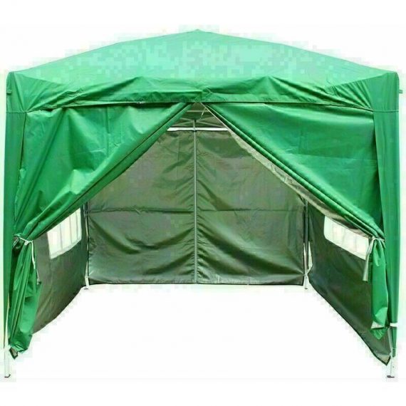 2.5 x 2.5m Garden Pop Up Gazebo Marquee Patio Canopy Wedding Party Tent- Green 700-0081 5056391901339