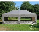 Dancover - Pop up gazebo FleXtents Pop up canopy Folding tent pro 4x8 m Latte, incl. 6 sidewalls - Latte 5710828900929 5710828900929
