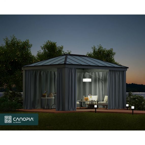 Palram-canopia - Canopia - Curtain Set for Dallas 3.6 x 5 Garden Gazebo 706598 7290108602692