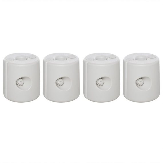 Outsunny Tent Weight Base, 4pcs Plastic Anchor Weights-White 840-046 5055974800335