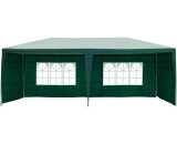 Outsunny 6 x 3 m Party Tent Gazebo Marquee Outdoor Patio Canopy Shelter with Windows and Side Panels Green 840-062GN 5055974824010