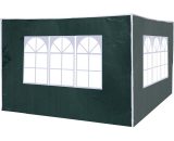 Outsunny 3 Meters Canopy Gazebo Marquee Replacement Exchangeable Side Panel Wall Panels Walls (Green) 01-0202 5060265999230