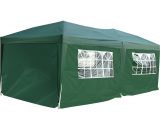 Outsunny 3 x 6m Garden Heavy Duty Water Resistant Pop Up Gazebo Marquee Party Tent Wedding Canopy Awning-Green 100110-068GR 5060265996451