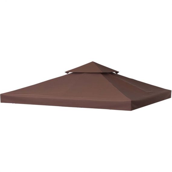 Outsunny 3 x 3(m) Gazebo Replacement Canopies Replacement Cover Spare Part Coffee (TOP ONLY) 84C-041 5056029892152